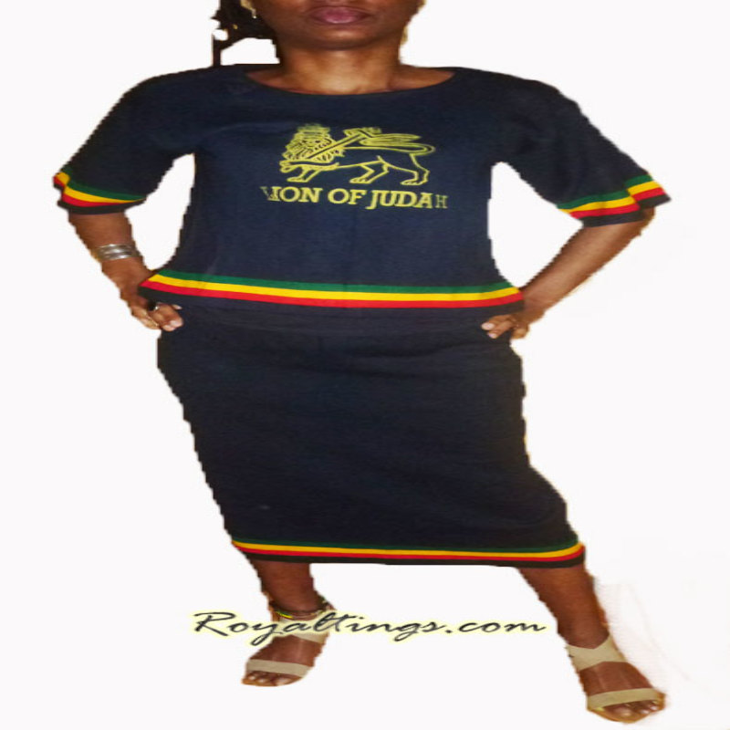 Haut & Jupe Ethiopienne Lion of Judah