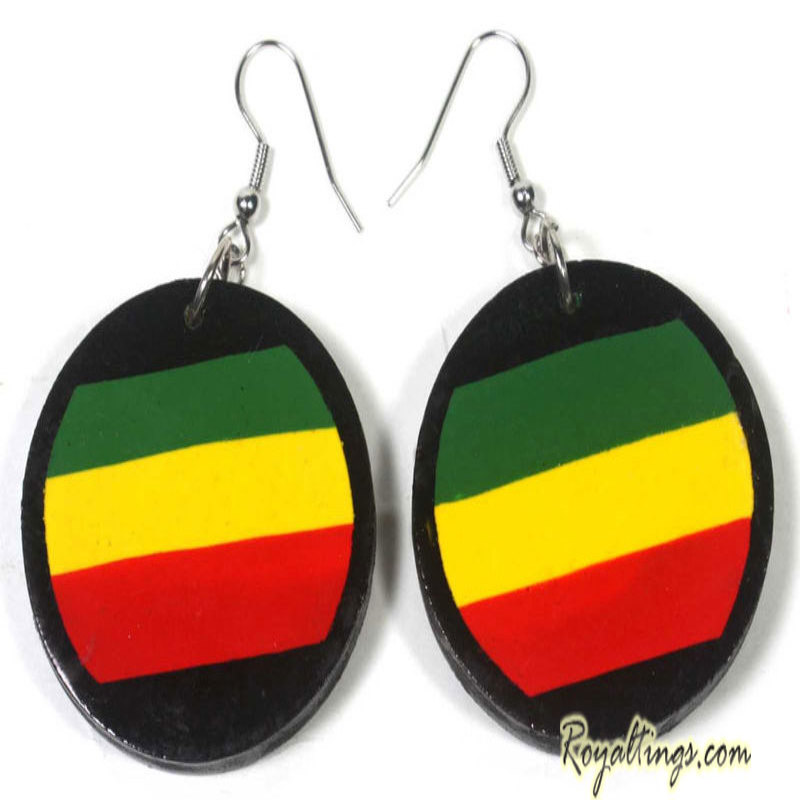 Boucles d'oreilles rasta 2