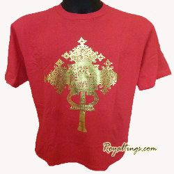 Tee shirt Ethiopien Croix Copte or