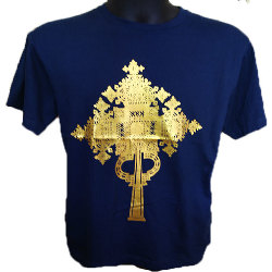 Tee shirt Ethiopien Croix Copte or