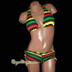 Maillot de Bain Rasta + Pareo