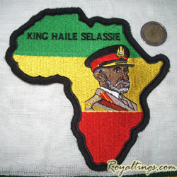 Patch rasta Africa Selassie