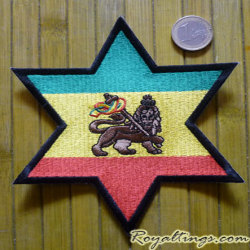 Patch rasta Star lion big Size