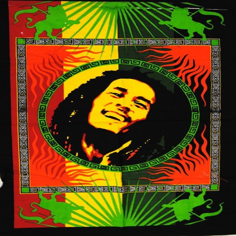 Drapeau Tenture Bob Marley Lion