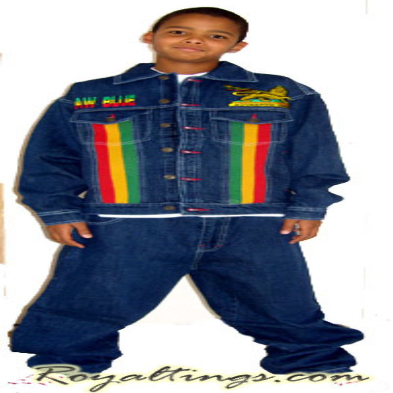 Ensemble Jean rasta enfant