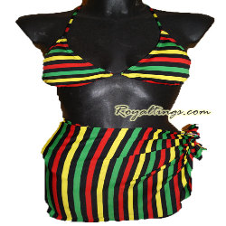 Maillot de Bain Rasta + Pareo 2