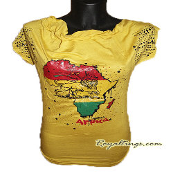 Tee shirt Lion of Judah Africa Strass