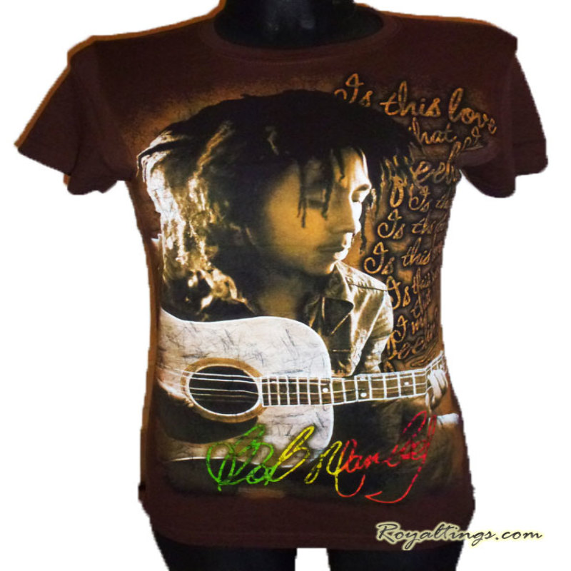 Tee Shirt bob Marley Guitare